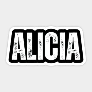 Alicia Name Gift Birthday Holiday Anniversary Sticker